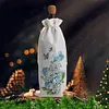 4pcs DIY Diamond Painting Wine Bag Kit Rhinestones Liquor Bottle Cover (Flower)