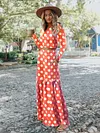 Casual Simple Long Sleeves+Wide Leg Suits