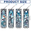 (US Local)Christmas House A5 Size Diamond Painting Notebook Set with 4Pcs Bookmark Gift