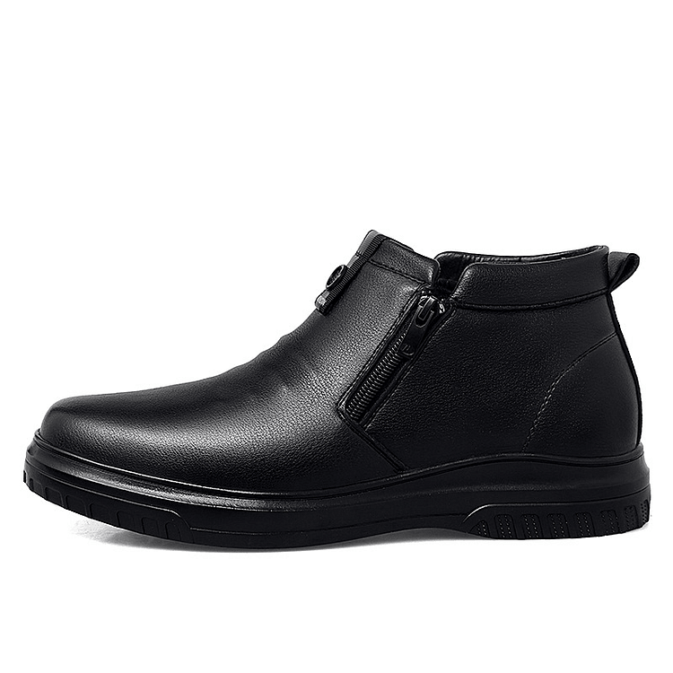 	
Kanyap - Men's Side Zip Comfort Leather Loafers