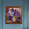 (US Local)Paint By Numbers Kit On Canvas DIY Oil Art Phalaenopsis Picture Decor40x40cm
