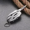 Multi-Function Tool Pliers Keychain Multi-Function Pliers Mini Portable Folding Pliers Emergency Equipment Keychain Multi-Purpose Combination Mini Pliers