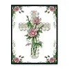 Rose Cross-14CT Stamped Cross Stitch Kit(21*28cm)