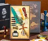 Mechanical quill pen stationery literary retro wax seal set