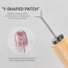 5Pcs Cat Eye Nail Magnets with Y Shaped Iron Wire for Heart Cat Eye Effect