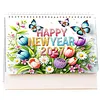 Diamond Painting Spring Scenery 2027 Paper Calendar Monthly Flip Tabletop Calendar Kit