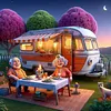 (US Local)Paint By Numbers Kit On Canvas DIY Oil Art Vacation Picture Home Decor40x40cm