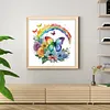 Butterfly And Rainbow - 18CT Stamped Cross Stitch 25*25cm/9.84*9.84in