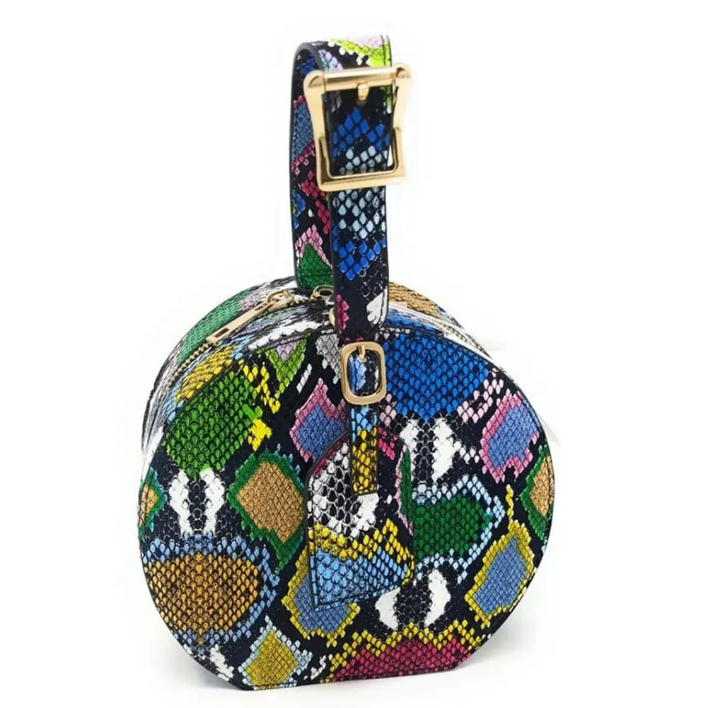 2021 Brand New Dropship On Sale Leisure Multi Tie-Dye Unique Handbags Ladies Bags Women Casual Round Circular Bag Purse Packages