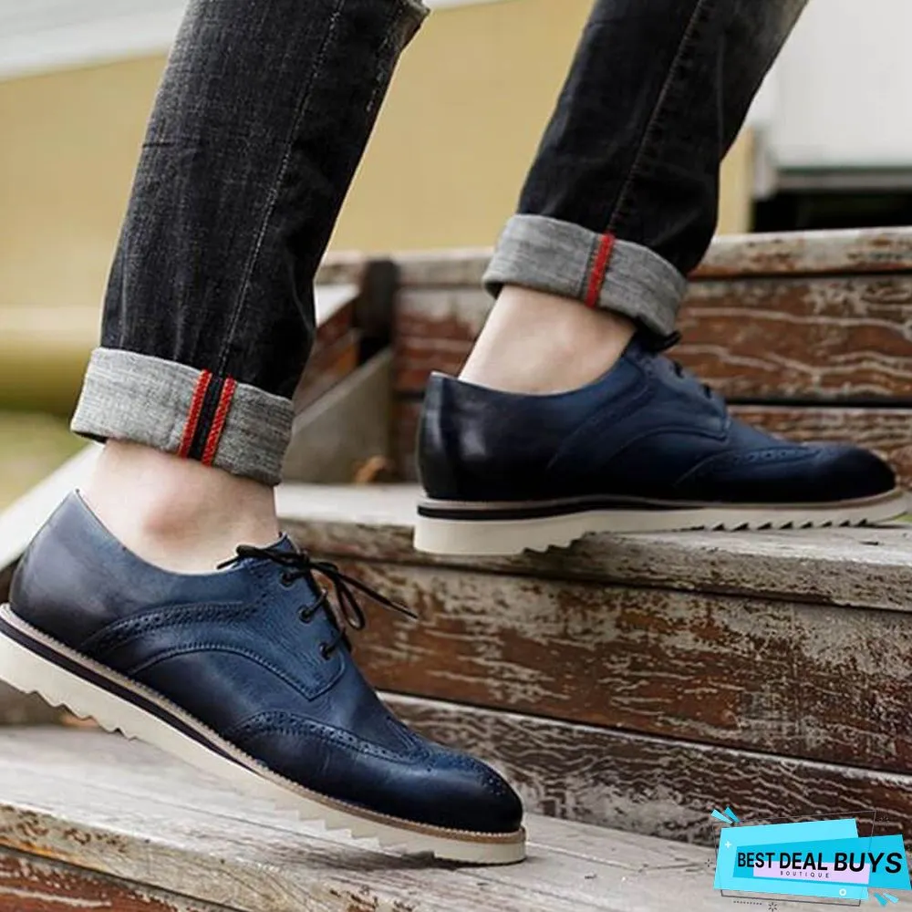 Men's Vintage Casual Brogue Shoes
