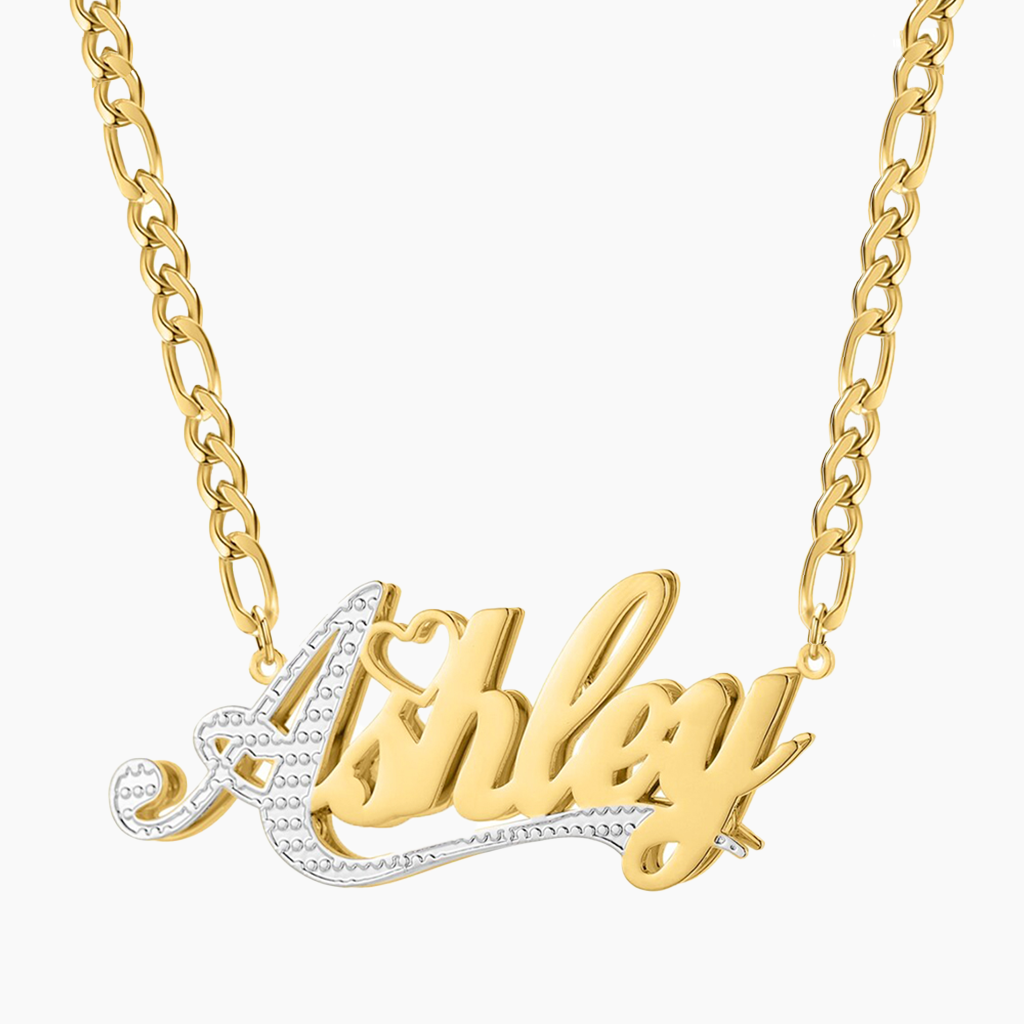 Personalized Gold Double Layer Necklace