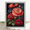 Poppy Flower - 11CT Stamped Cross Stitch - 40*55cm - Flower