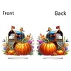 >SALE<2D Flat Print Autumn Pumpkin Mailbox DIY Table Top Diamond Painting Ornament Kit