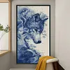 (US Local)Wolf -11CT Stamped Cross Stitch Kit(40x70cm)