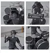 Music Rock Band Electric Guitar Musical Instrument Home Decoration Ornaments