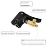 Bicycle Air Nozzle Brass Dual Head Adapter Converter Hose Adapter (Not Deflate)