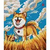 【SALE】Happy Shiba Inu Dog-14CT Stamped Cross Stitch 40*43cm/15.75*16.93in