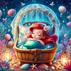 (Multi-Style)Disney Princess-11CT/18CT Stamped Cross Stitch 50*50cm/30*30cm