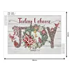 Christmas Poster-Special Shaped Diamond Painting Kit