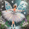 (US Local)4Pack Girl-Special Shaped Diamond Painting Kit(30x30cm)