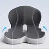 Memory Foam L-Shaped Integrated Seat Cushion with Lumbar Support Sitting Pillow