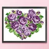 Rose - 9CT Partial Beaded Cross Stitch Kit(39x33cm)
