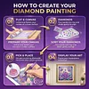 12Pcs DIY Flower Diamond Painting Keychain(Double-Sided)