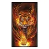 (Counted/Stamped)(Big Size) 11CT Flame Tiger-Cross Stitch 40*75cm/15.75*29.53in