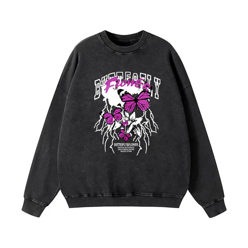 Athvotar Athvotar Autumn And Winter New Pure Cotton Water Wash Old Sweater Women In Batik Retro Print Top Lady