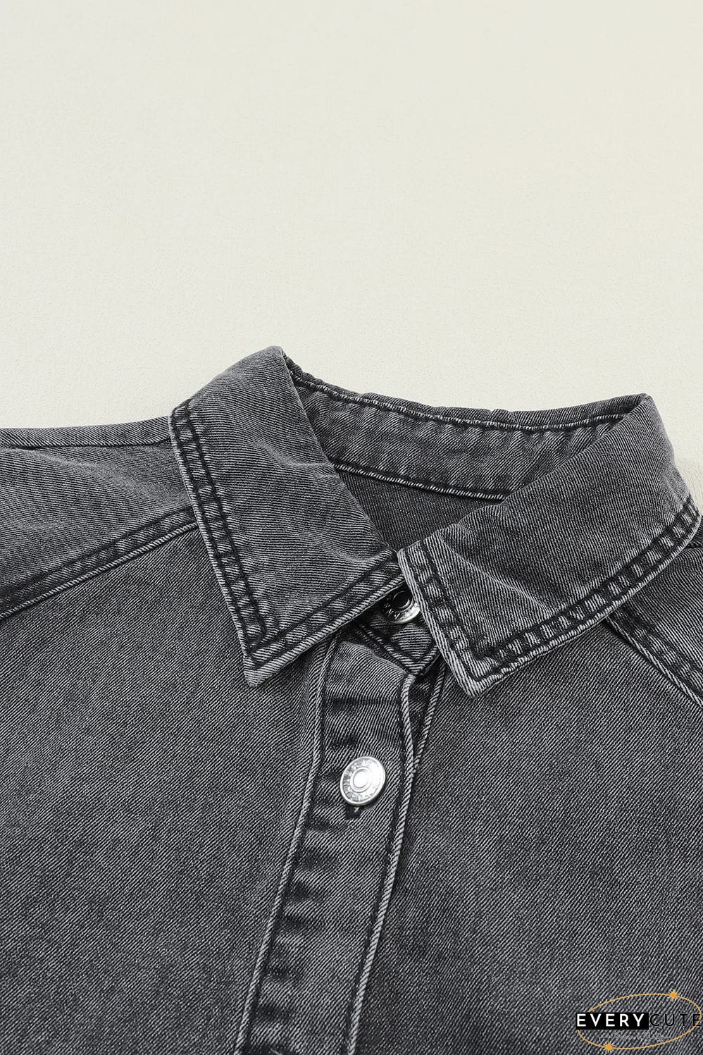 Drop Shoulder Denim Dress