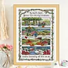 (Counted/Stamped)Rich Pastoral Seasons-14CT Cross Stitch 38*58cm/14.96*22.83in