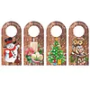 DIY Christmas Candle Flower Diamond Painting Door Handle Hanging Sign Kit