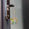 (US Local)PET Double Sided Special Shaped Easter Alphabet DIY Diamond Painting Keychain