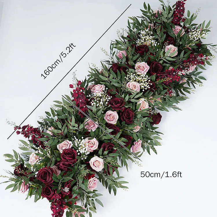 A7783 Rose Floral Arrangment Decor Arch Frame Wedding Backdrop Flower Row