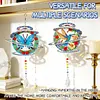 2pcs DIY Diamond Painting Bird Butterfly Wind Chimes Crystal Window Suncatcher Craft Set Birthday Gifts Home Garden Decor