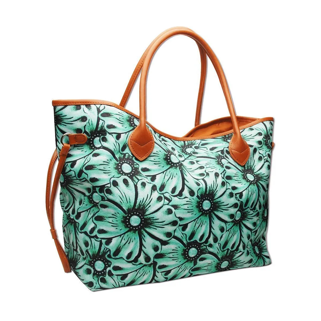 Ladies western ethnic PU two-piece handbag