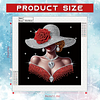 Elegant Lady -Special Shaped Diamond Painting Kit