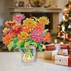 >SALE<2D Flat Flower Vase DIY Diamond Painting Tabletop Ornaments Kit for Home Office