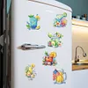 (US Local)6Pcs Acrylic Wine Glasses Diamond Painting Fridge Magnet for Adults Beginners Craft Kit