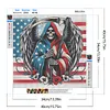 Diamond Painting -DIY Round Drill Independence Day Skull(40x40cm)