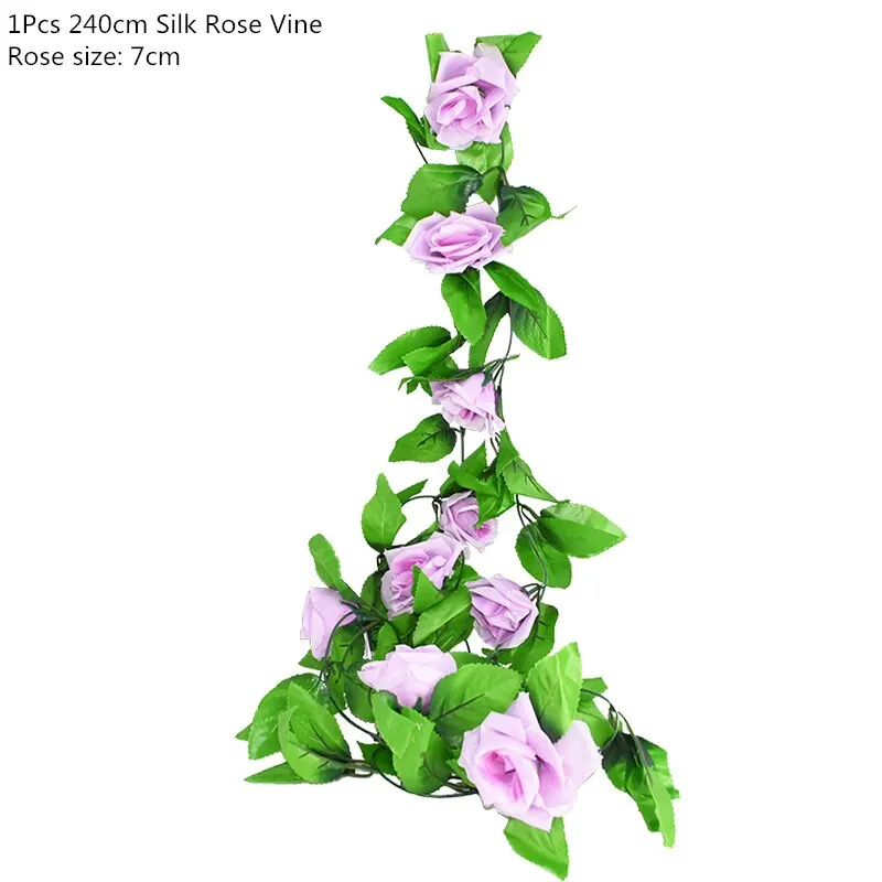 Artificial Green Eucalyptus Leaves Garland Fake Vines Rattan Artificial Plants Ivy Wreath for Wedding Party Home Wall Decoration