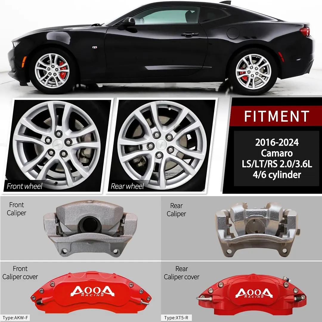 Car caliper modification: Aluminum alloy brake caliper cover decoration (aluminum alloy screw fixing type)