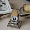 Mechanical Desk Calendar Flip rotating Perpetual Calendar