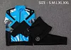 Joyfball 2024/2025 Napoli Long Zipped Jacket Blue Soccer Jersey 1:1 Thai Quality 