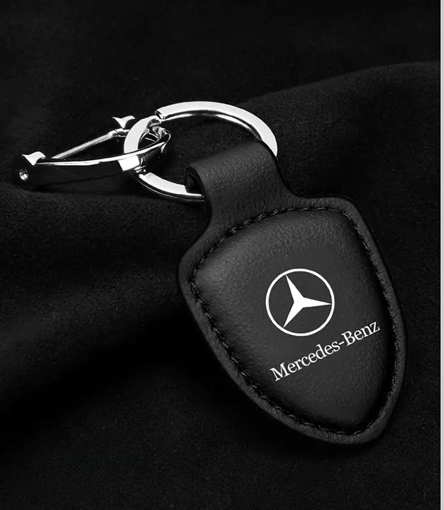 High-end genuine leather car key pendant with car LOGO