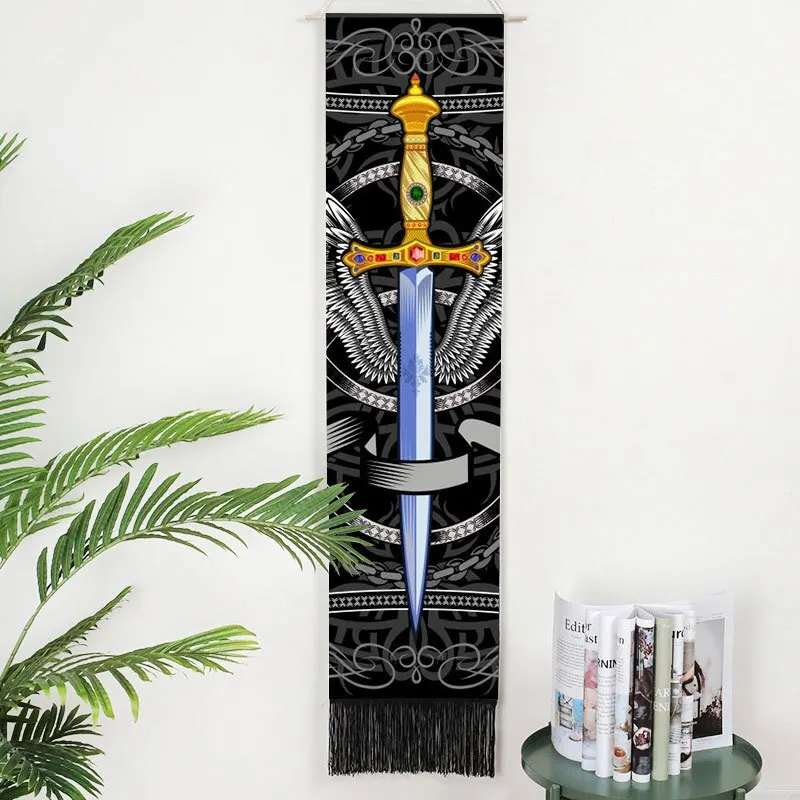 Lifelike Snake Wall Hanging Phase Tapestry Bohemia Tarot Tassel Tapestry Boho Mandala Art Tapestries For Bedroom Office Decor