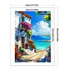 Seaside Town-11CT Stamped Cross Stitch 40*60cm/15.75*23.62in (Big Size)