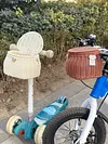 Bike Front Basket Backpack with Lid Cycling Handlebar Basket Bicycle Accessories