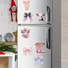 12PCS DIY Diamond Art Refrigerator Sticker Kits for Home Decor (Bow Tie)