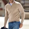 Pull Zipp&eacute; Et Col Montant Pour Hommes